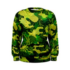 Marijuana Camouflage Cannabis Drug Women s Sweatshirt by Amaryn4rt