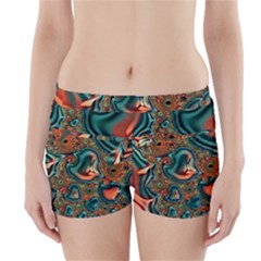 Painted Fractal Boyleg Bikini Wrap Bottoms by Fractalworld