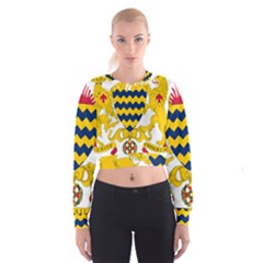 Coat Of Arms Of Chad Women s Cropped Sweatshirt by abbeyz71