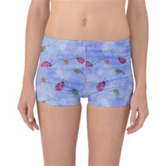 Ladybug Blue Nature Reversible Bikini Bottoms by Nexatart