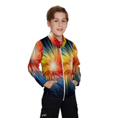 Lamp Light Galaxy Space Color Wind Breaker (kids) by Alisyart