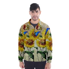 Backdrop Colorful Butterfly Wind Breaker (men) by Nexatart