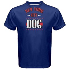 New York City Dog - Men s Cotton Tee by FunnySaying