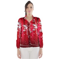 City Nicholas Reindeer View Wind Breaker (women) by Nexatart