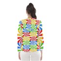 Colorful Abstract Creative Hooded Wind Breaker (Women) View2