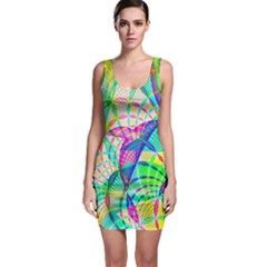 Design Background Concept Fractal Sleeveless Bodycon Dress by Nexatart