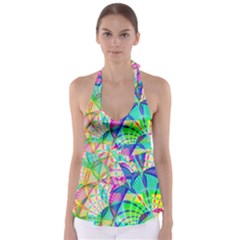 Design Background Concept Fractal Babydoll Tankini Top by Nexatart