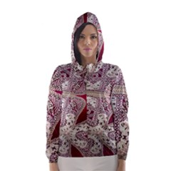 Morocco Motif Pattern Travel Hooded Wind Breaker (women) by Nexatart