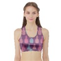 Pineapple Pattern  Sports Bra with Border View1
