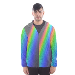Rainbow Color Spectrum Solar Mirror Hooded Wind Breaker (men)