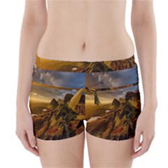 Scotland Landscape Scenic Mountains Boyleg Bikini Wrap Bottoms by Nexatart