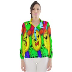 Smiley Girl Lesbian Community Wind Breaker (women) by Nexatart