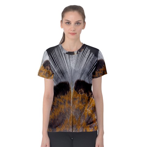 Spring Bird Feather Turkey Feather Women s Sport Mesh Tee by Nexatart