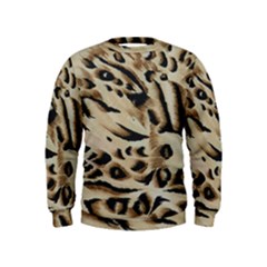 Tiger Animal Fabric Patterns Kids  Sweatshirt