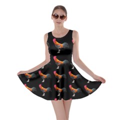 Background Pattern Chicken Fowl Skater Dress by Amaryn4rt