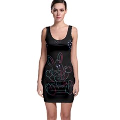 Easter Bunny Hare Rabbit Animal Sleeveless Bodycon Dress by Amaryn4rt