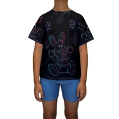 Easter Bunny Hare Rabbit Animal Kids  Short Sleeve Swimwear by Amaryn4rt