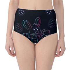 Easter Bunny Hare Rabbit Animal High-waist Bikini Bottoms by Amaryn4rt