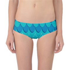 Sea Wave Blue Water Beach Classic Bikini Bottoms by Alisyart