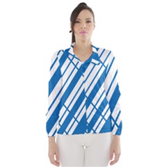 Line Blue Chevron Wind Breaker (women) by Alisyart