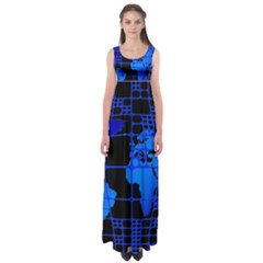 Network Networking Europe Asia Empire Waist Maxi Dress by Amaryn4rt