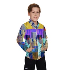 New York City The Statue Of Liberty Wind Breaker (kids) by Amaryn4rt