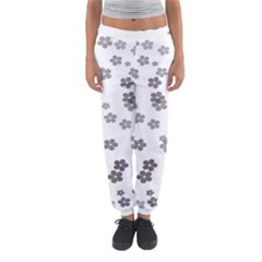 Flower Grey Jpeg Women s Jogger Sweatpants by Alisyart
