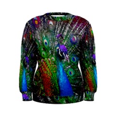 3d Peacock Pattern Women s Sweatshirt