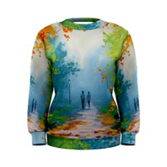 Park Nature Painting Women s Sweatshirt