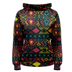 Traditional Art Ethnic Pattern Women s Pullover Hoodie by Simbadda