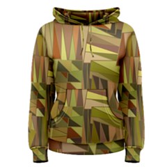Earth Tones Geometric Shapes Unique Women s Pullover Hoodie by Simbadda
