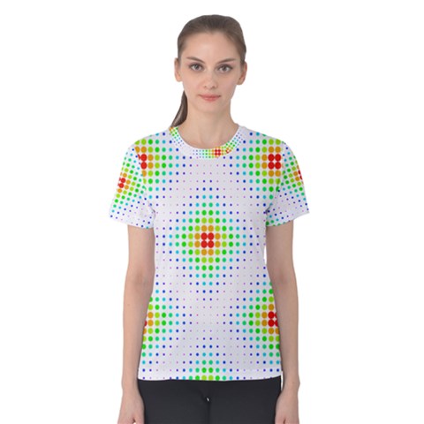 Color Square Women s Cotton Tee by Simbadda