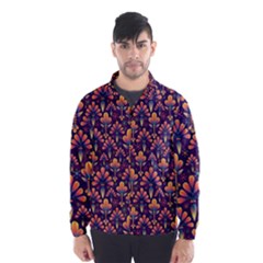 Abstract Background Floral Pattern Wind Breaker (men) by Simbadda
