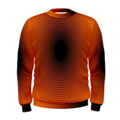 Abstract Circle Hole Black Orange Line Men s Sweatshirt by Alisyart