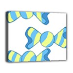Candy Yellow Blue Deluxe Canvas 20  x 16  