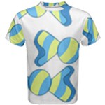 Candy Yellow Blue Men s Cotton Tee