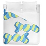 Candy Yellow Blue Duvet Cover (Queen Size)