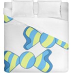 Candy Yellow Blue Duvet Cover (King Size)