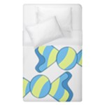 Candy Yellow Blue Duvet Cover (Single Size)