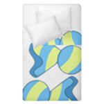 Candy Yellow Blue Duvet Cover Double Side (Single Size)