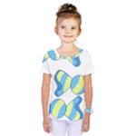 Candy Yellow Blue Kids  One Piece Tee