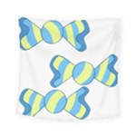 Candy Yellow Blue Square Tapestry (Small)