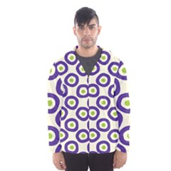 Circle Purple Green White Hooded Wind Breaker (men) by Alisyart