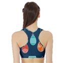 Easter Egg Balloon Pink Blue Red Orange Sports Bra with Border View2