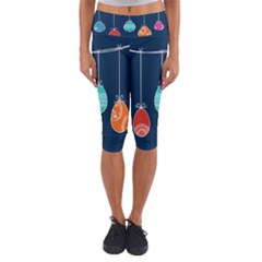 Easter Egg Balloon Pink Blue Red Orange Capri Yoga Leggings by Alisyart