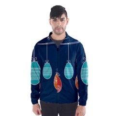 Easter Egg Balloon Pink Blue Red Orange Wind Breaker (men) by Alisyart