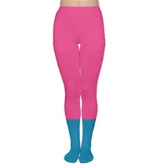 Flag Color Pink Blue Women s Tights by Alisyart