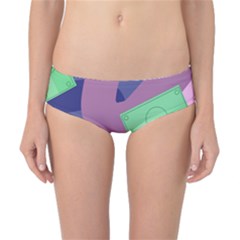 Money Dollar Green Purple Pink Classic Bikini Bottoms by Alisyart