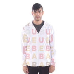 Alphabeth Rainbow Color Hooded Wind Breaker (men) by Alisyart