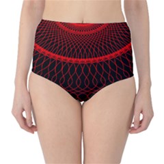 Red Spiral Featured High-waist Bikini Bottoms by Alisyart